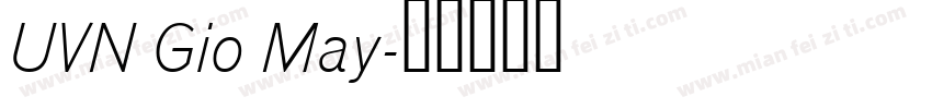 UVN Gio May字体转换